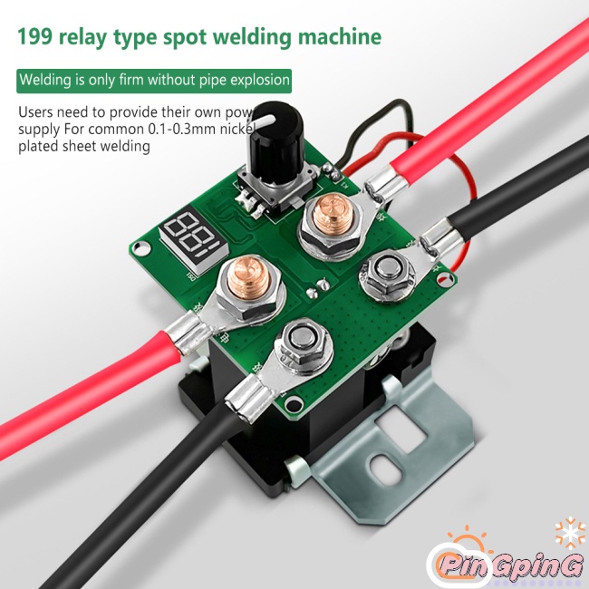 PING 12v 199level Relay Spot Welder Kit Spot Welding Machine Control Board 18650 Lithium