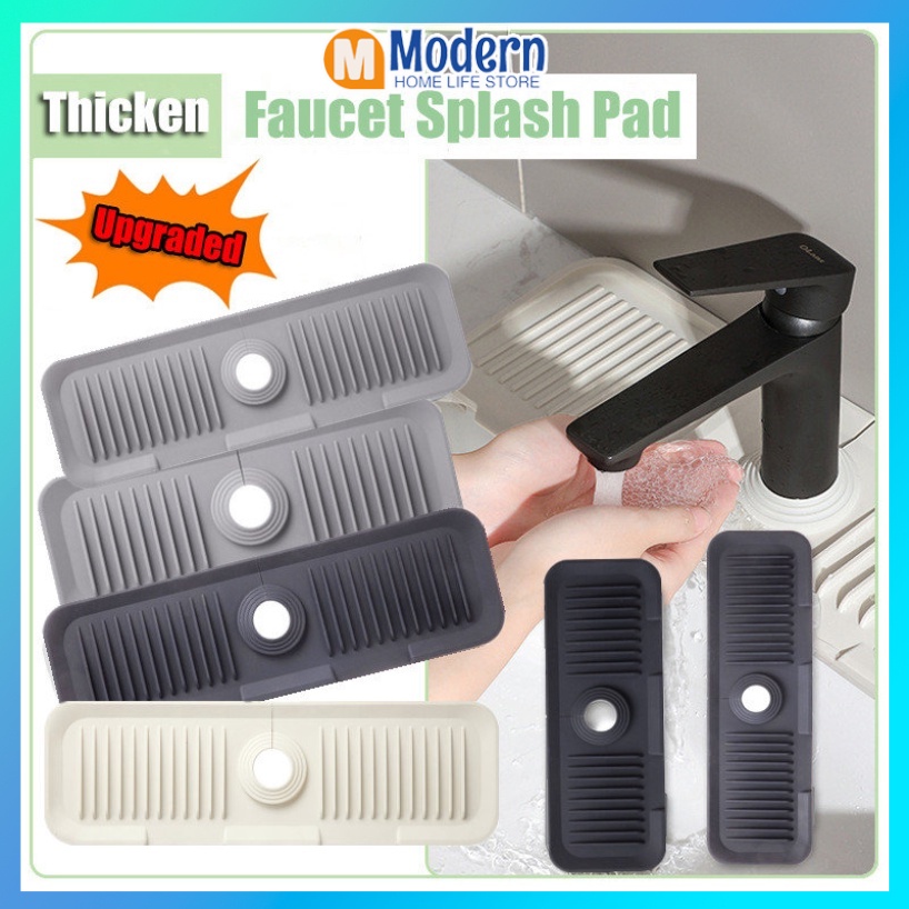 2023 Upgrade Kitchen Sink Splash Guard, Silicone Faucet Splash Water