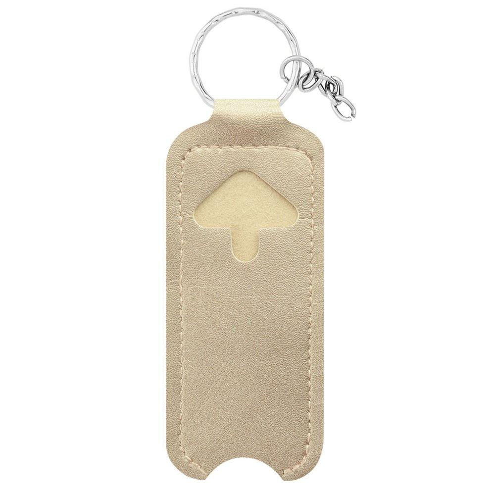 ROSEGOODS Lipstick Keychain Bag Lanyard with chapstick PU leather