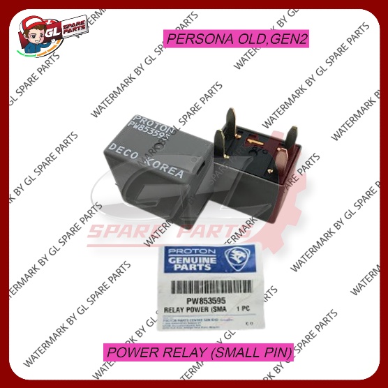 (100% GENIUNE) POWER RELAY/COMPRESSOR RELAY (4PIN/SMALL) PROTON PERSONA ...