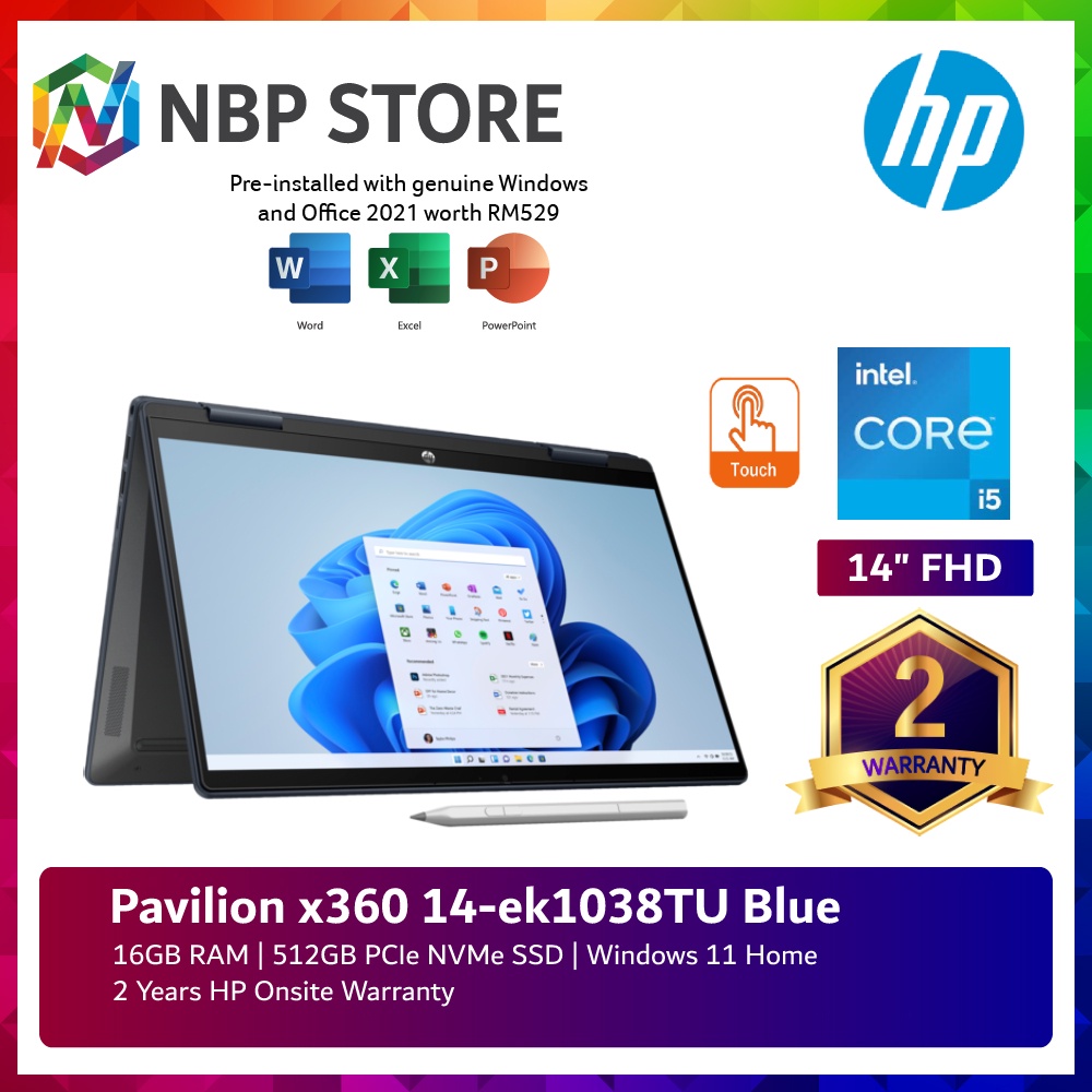 HP Pavilion X360 14-Ek1038TU 14