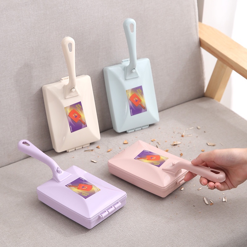 Tik Tok Same Style2990 Household Double Roller Type Dust Removal Brush