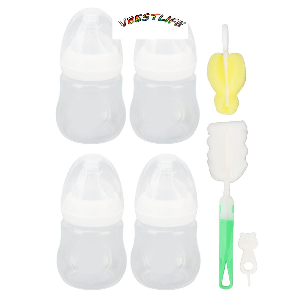 Grocerybazaar Infant Bottle Set Soft Safe Feed Dual Scale Elastic