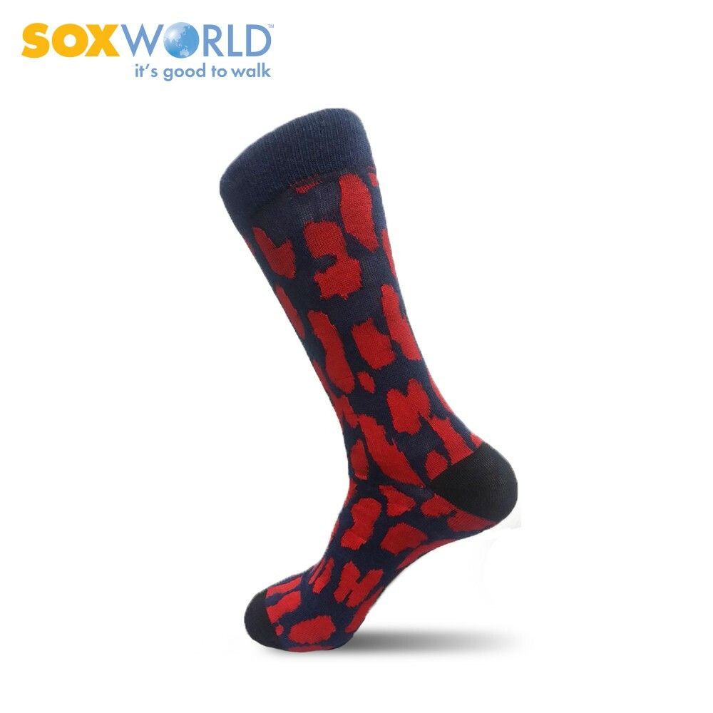 Soxworld Hipster Red Cow Pattern Socks (1 Pair) 19-800P | Shopee Malaysia