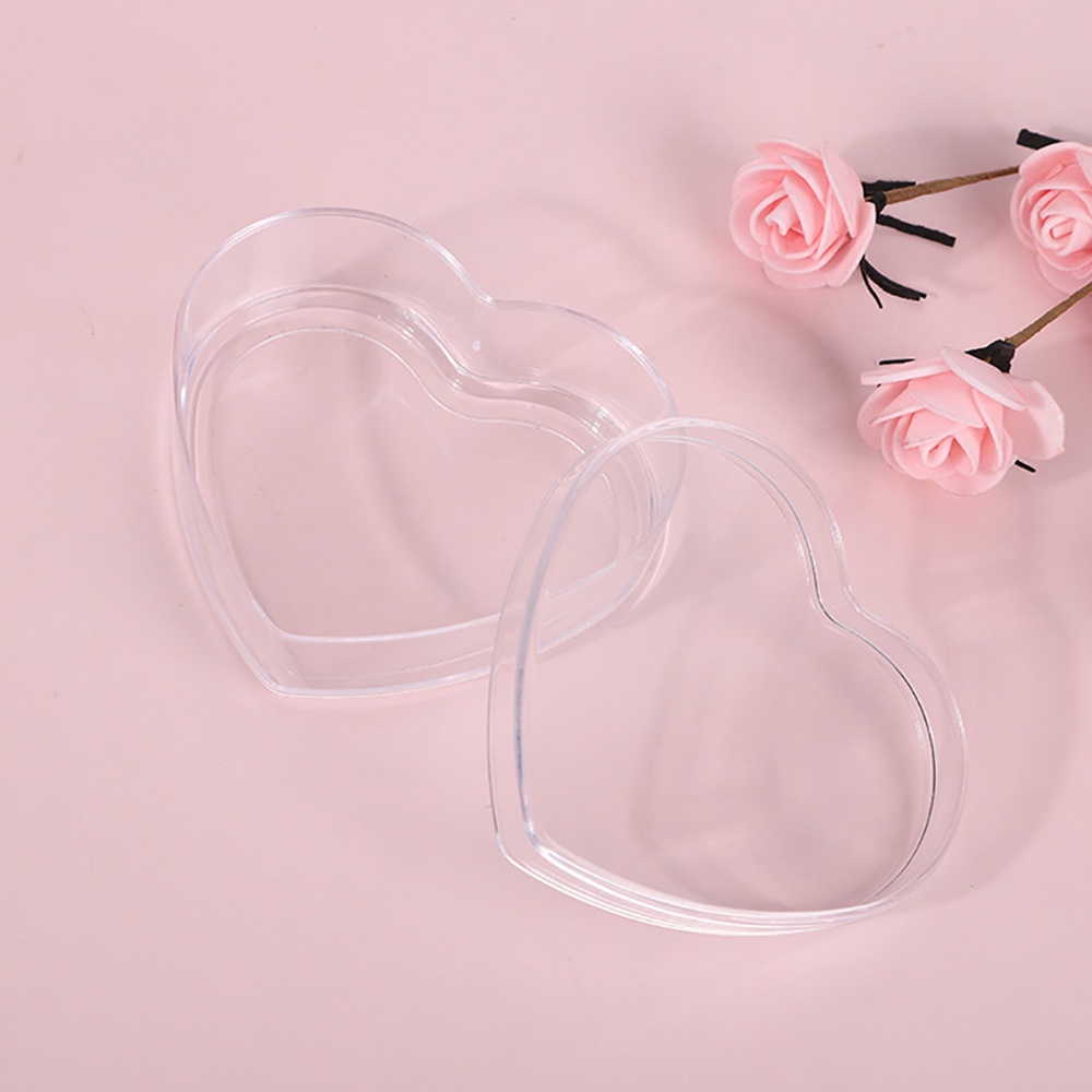 Heart Shaped Transparent Boxes Empty Bottle Packaging 120ml Storage Box ...