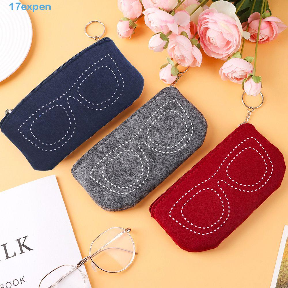 EXPEN Felt Glasses Fashion Eyewear Protector Box Male Reading Glasses
