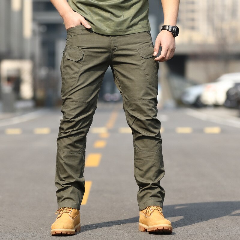 Tactical Cargo Pants Men Slim Fit Waterproof IX7/IX9 Men's Tactical ...