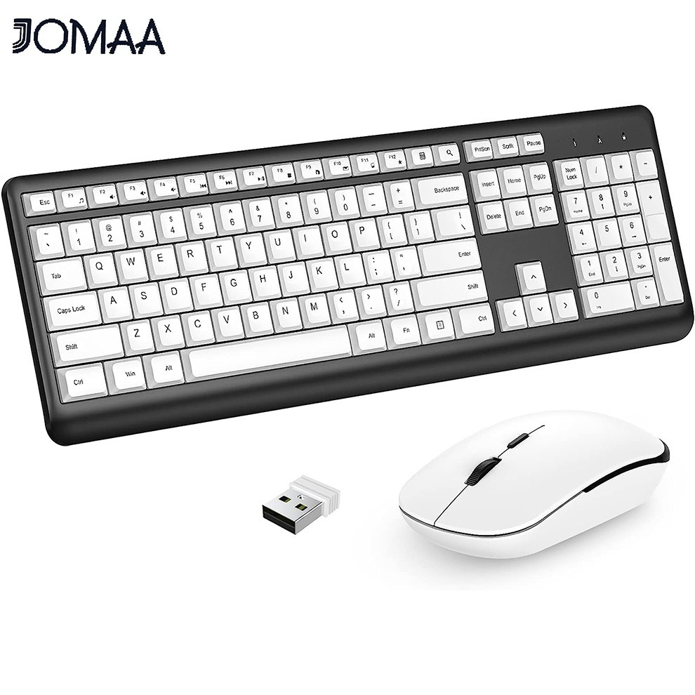 jomaa Wireless Keyboard and Mouse Combo 2.4G Ergonomic Wireless