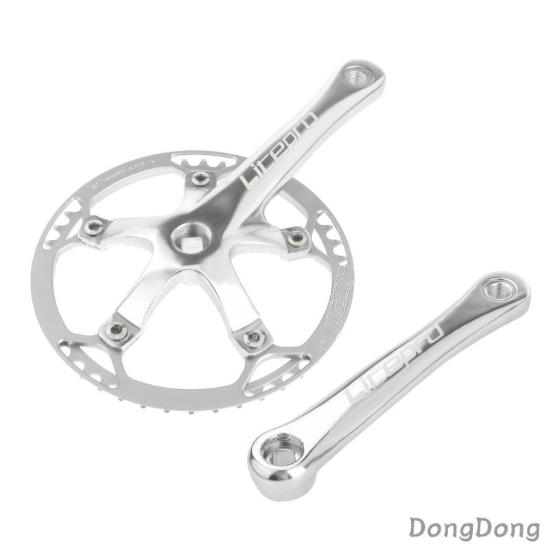 Single/3/6/7/8 Speed Speed Crankset 170mm Crankarms 130 BCD Folding Bike Crankset for Mountain