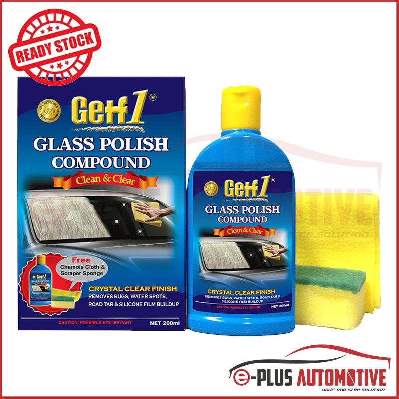 Getf 1 Glass Polish Compound Windscreen Water Spot Remover, Road Tar