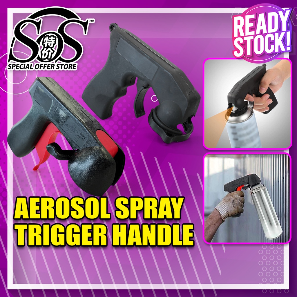 Portable Paint Spray Gun Handle Aikka Pemegang Semburan Spray Aerosol