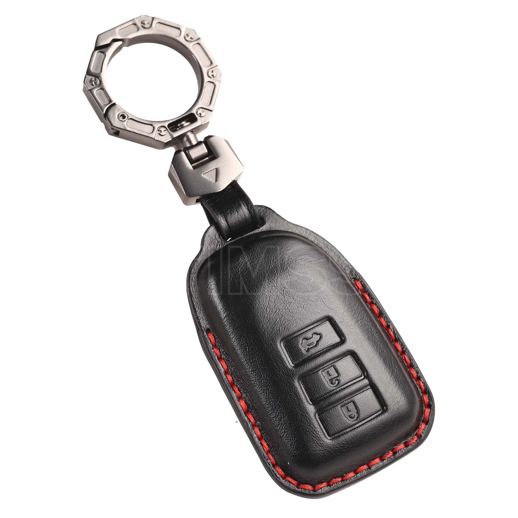 Genuine Leather Car Remote Key Cover Case Keychain Holder for Toyota ...