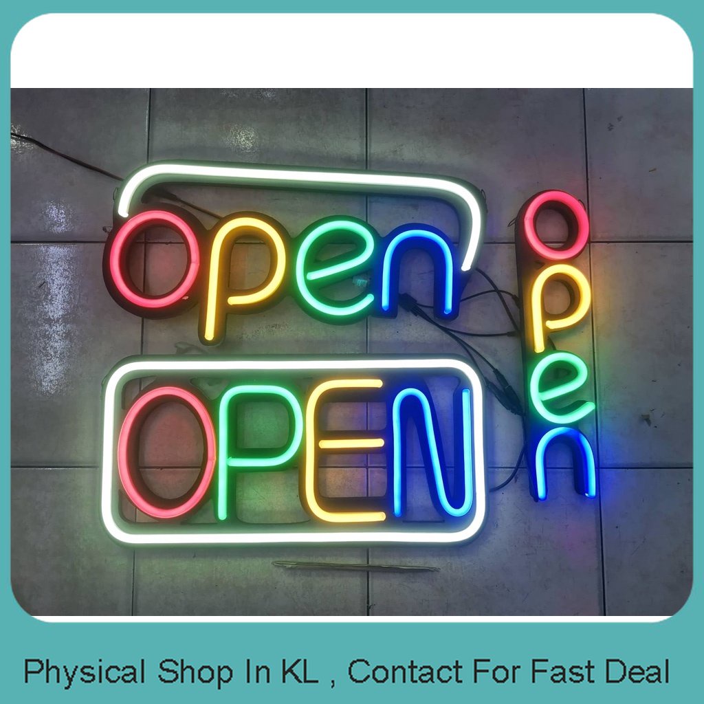 Custom LED Sign Neon Sign Open Light Box Indoor Use | Shopee Malaysia
