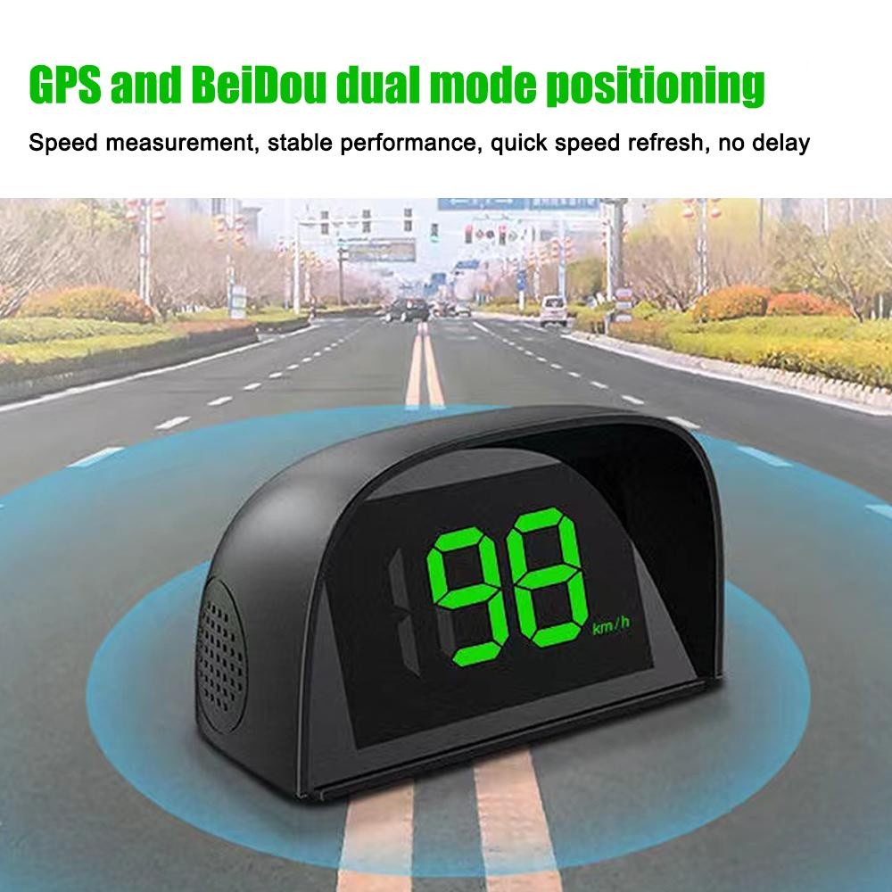 Car HUD Speedometer MPH KM/H GPS Digital Meter LED Large Font Display