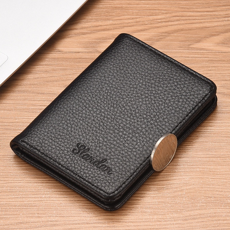 Ultra-thin Soft PU Leather Mini Wallet Multi-function Small Wallet Coin ...