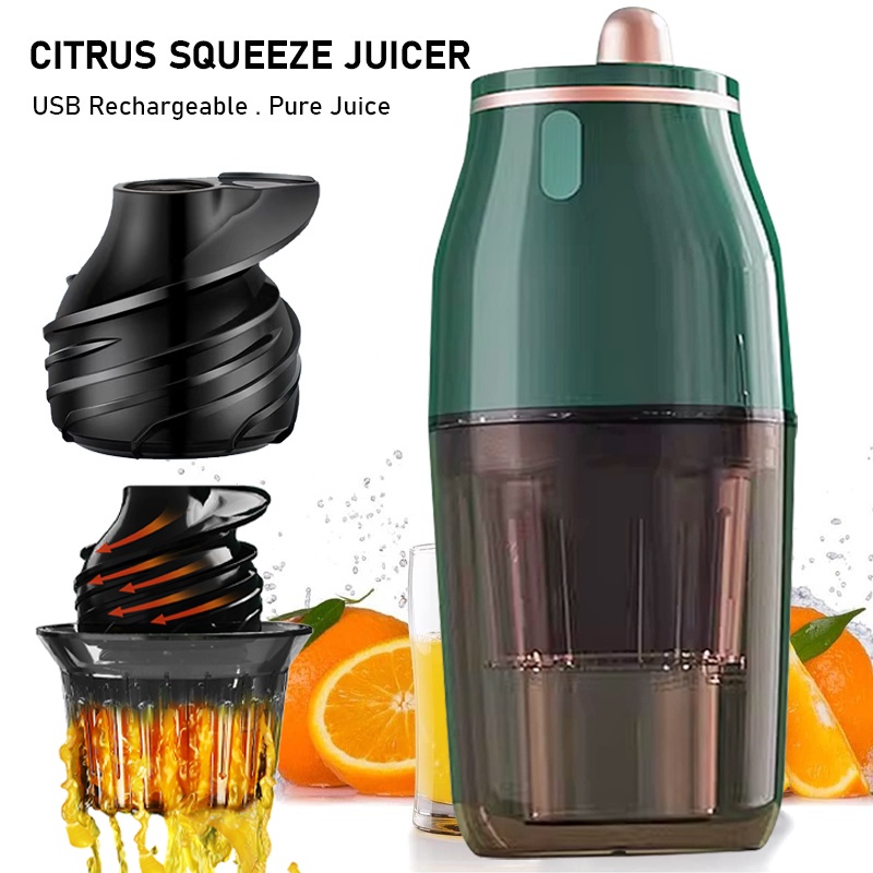 Rechargeable USB Electric Citrus Fruit Juicer Orange Squeezer Extractor