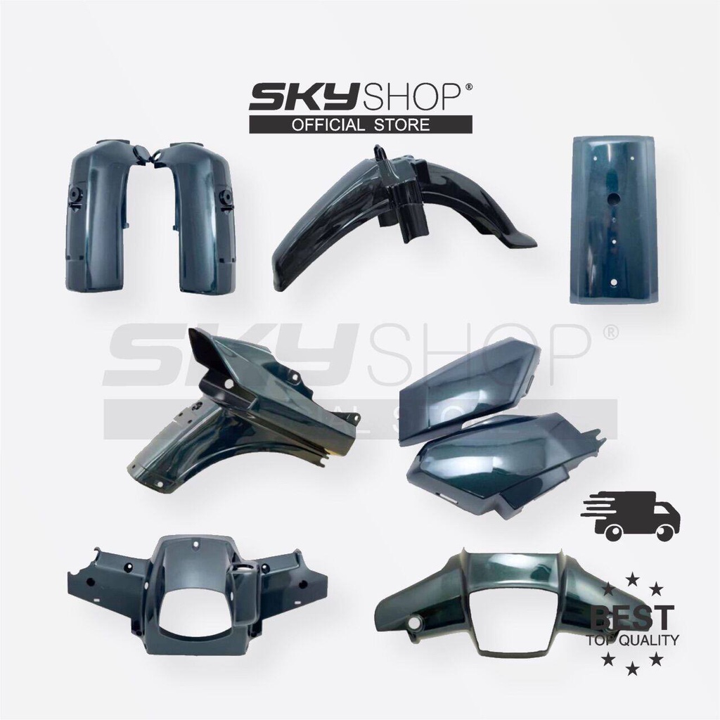 HONDA EX5 DREAM BODY COVER SET (GREEN) (SKYSHOP) ALL SET COMPLETE ...