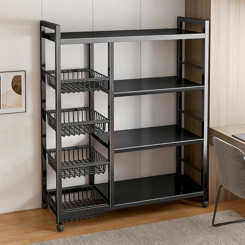 Shelf, kitchen storage rack, wall leaning, multilayer storage rack