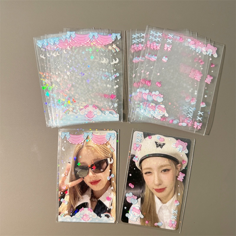 20pcs Sanrio Glitter Card Sleeves 3 Inch Photocard Protector Transparent  Card Film | Shopee Malaysia