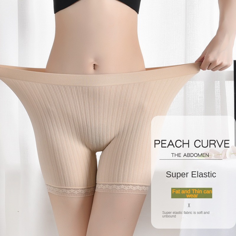 Women Safety Panties High Waist 3D Hip Lift Comfortable Breathable Lace