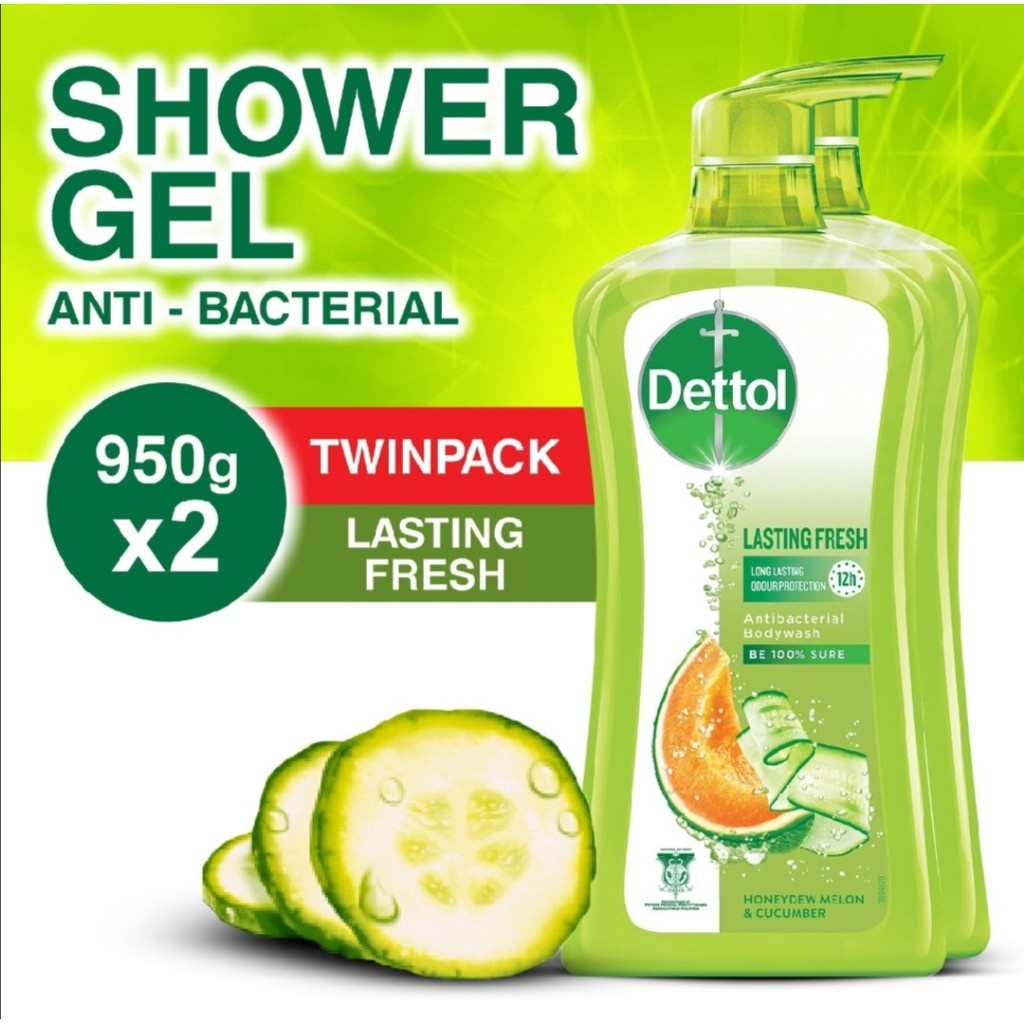 Dettol Antibacterial Bodywash Original Cool Lasting Fresh Skincare Re