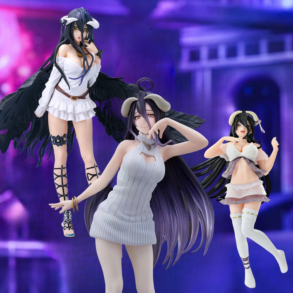 Anime Figure Overlord Albedo Knit Ver 22CM PVC Action Figure Collection  Model Doll Toys Gift for Children | Shopee Malaysia