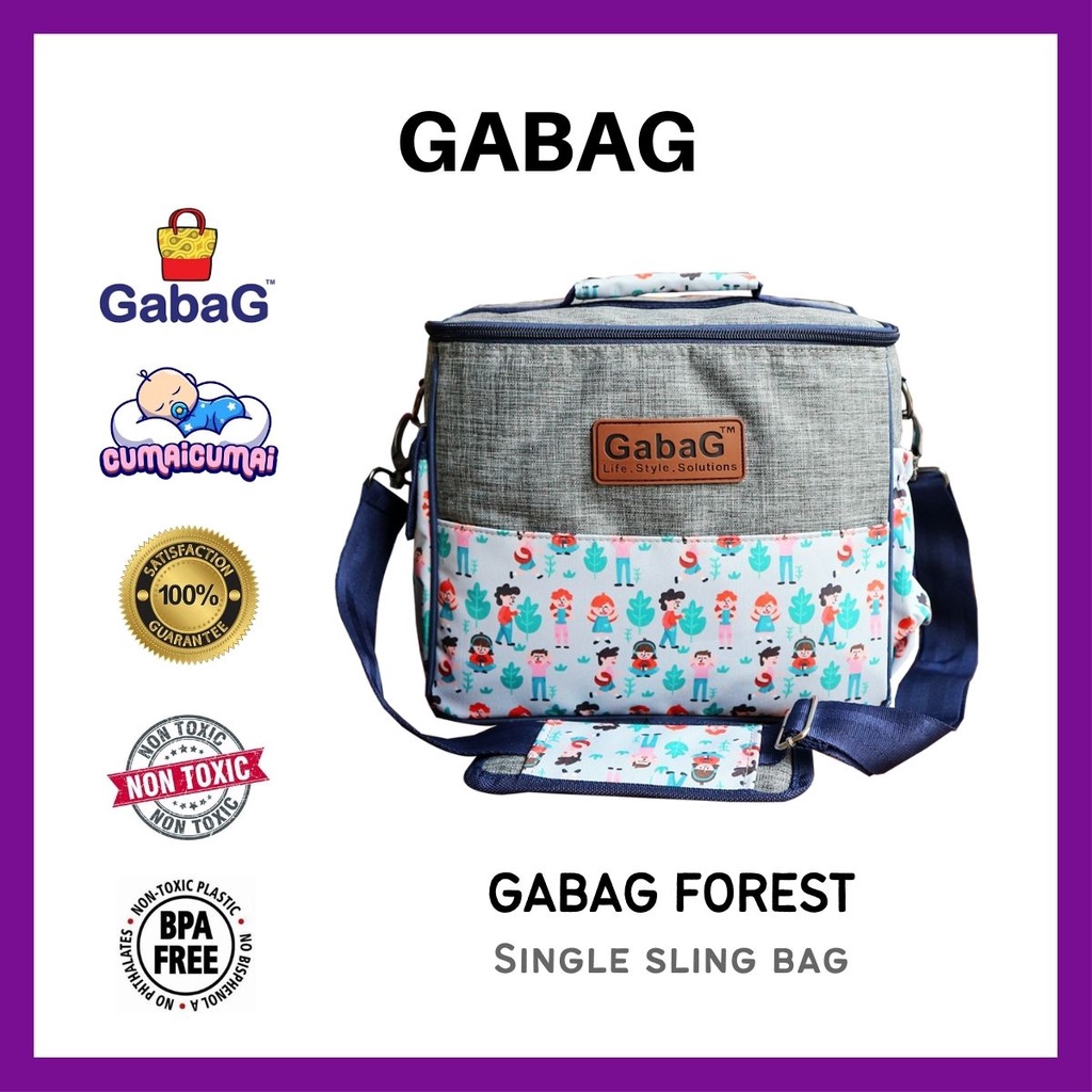 Gabag Forest Original Single Sling Cooler Thermal Bag Beg Simpan Susu