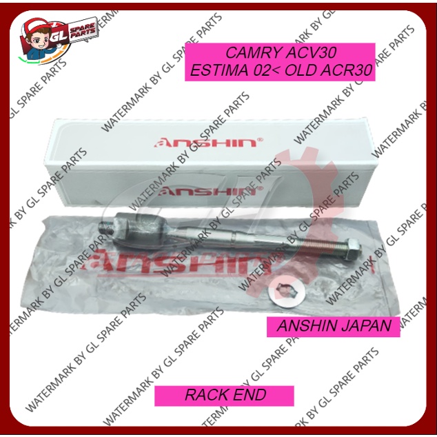 (ANSHIN JAPAN) STEERING RACK END TOYOTA CAMRY ACV30 2.0 2.4 / ESTIMA ...