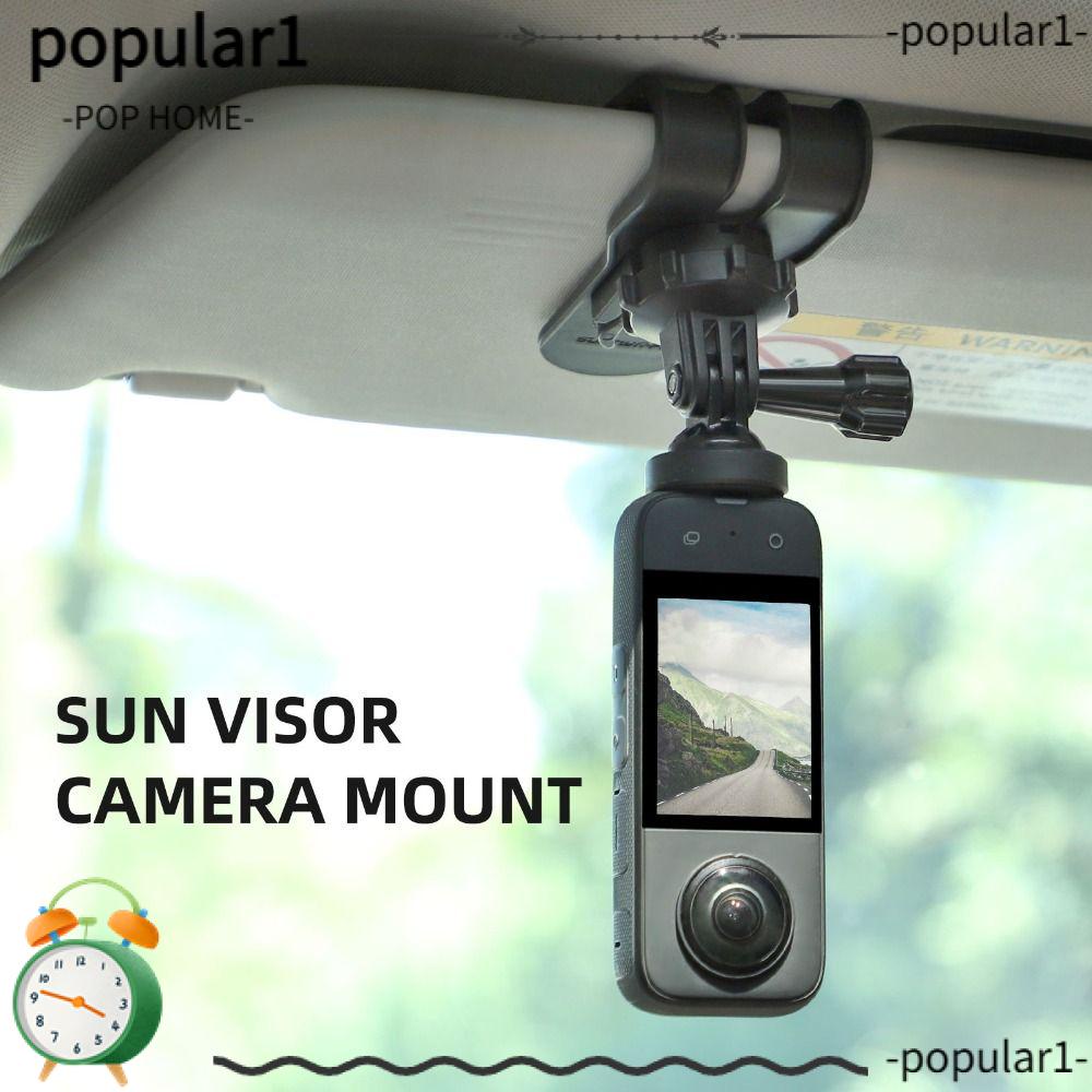 POP Car Sun Visor Camera Mount, Quick Release 360 Degree Rotation