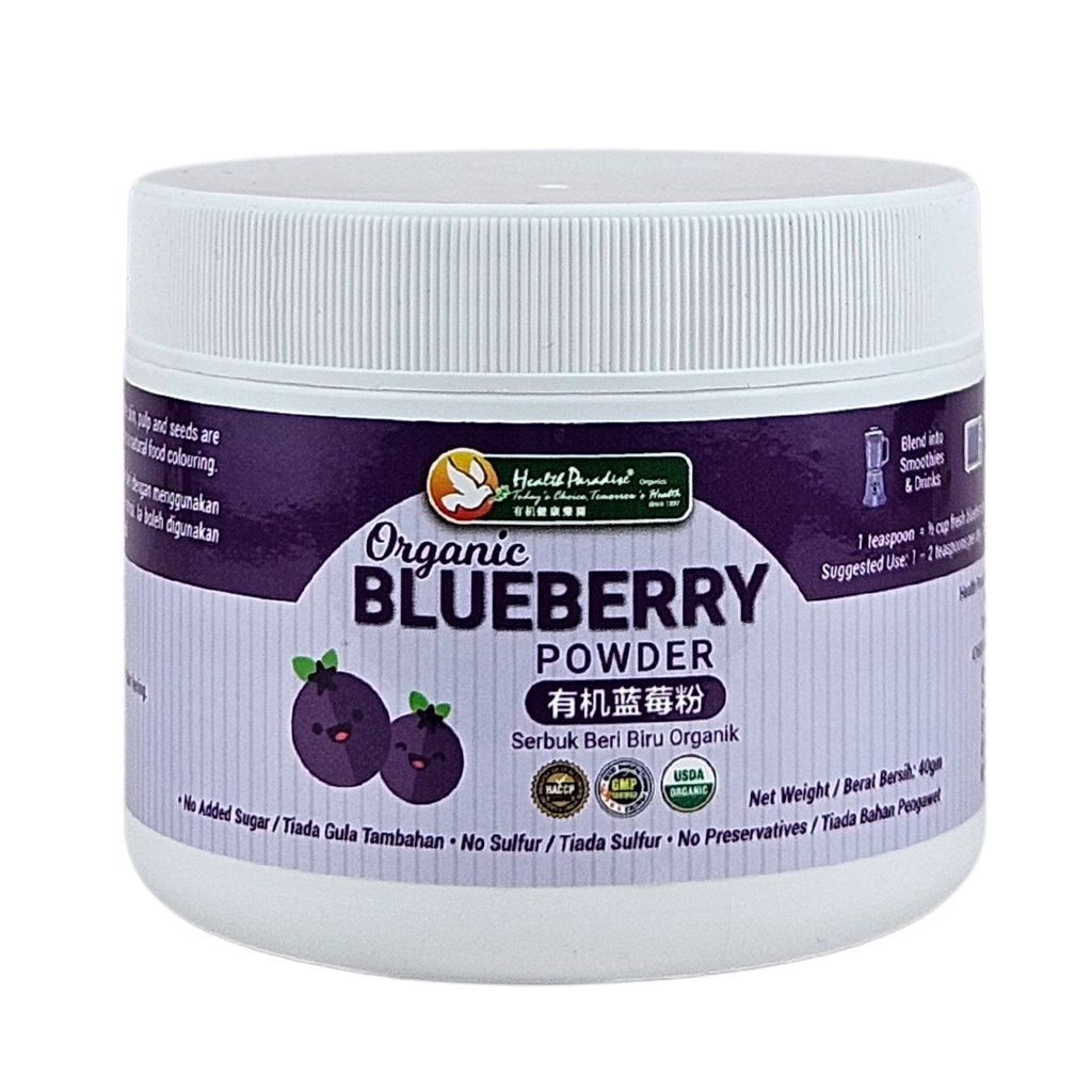 Health Paradise Organic Blueberry Powder 40g | Shopee Malaysia