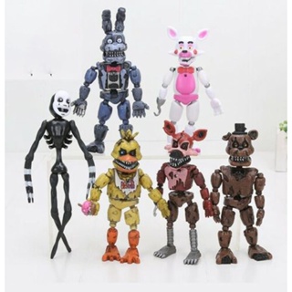 Ready Stock】✌ஐNew 25cm FNAF Nightmare Freddy Bear Foxy Bonnie Plush Toys Five  Nights at Freddy's To