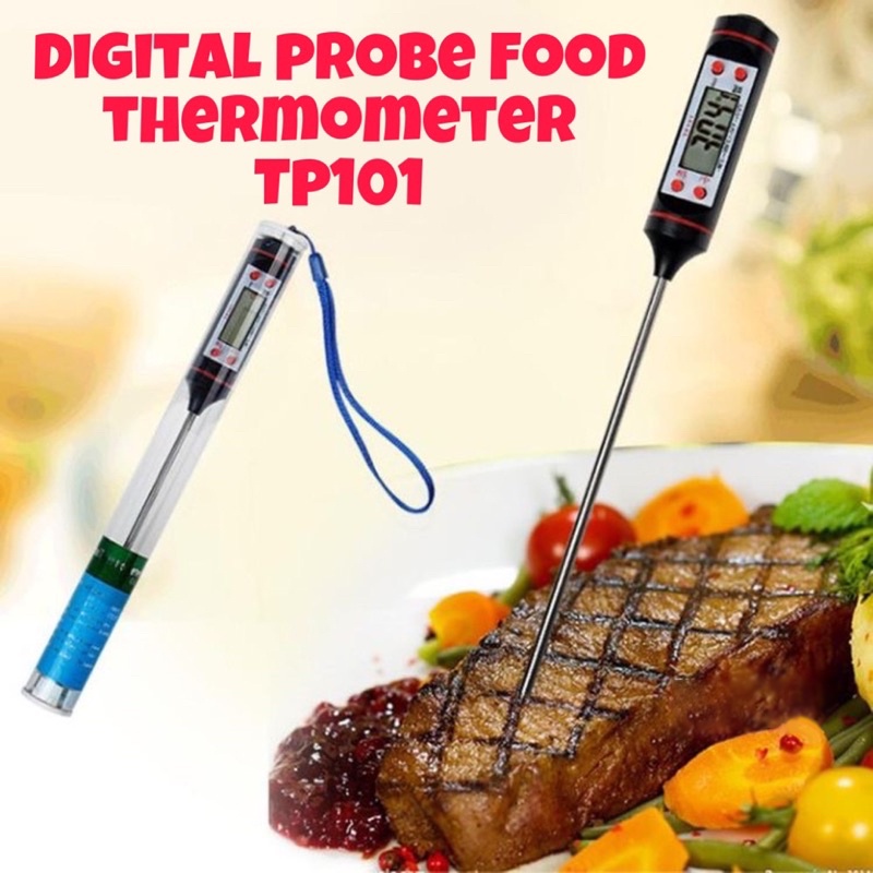 HABOTEST HT690 Professional Digital Kitchen Thermometer Barbecue Water Oil  Cooking Meat Food Thermometers 304 Stainless Steel Probe Tools 