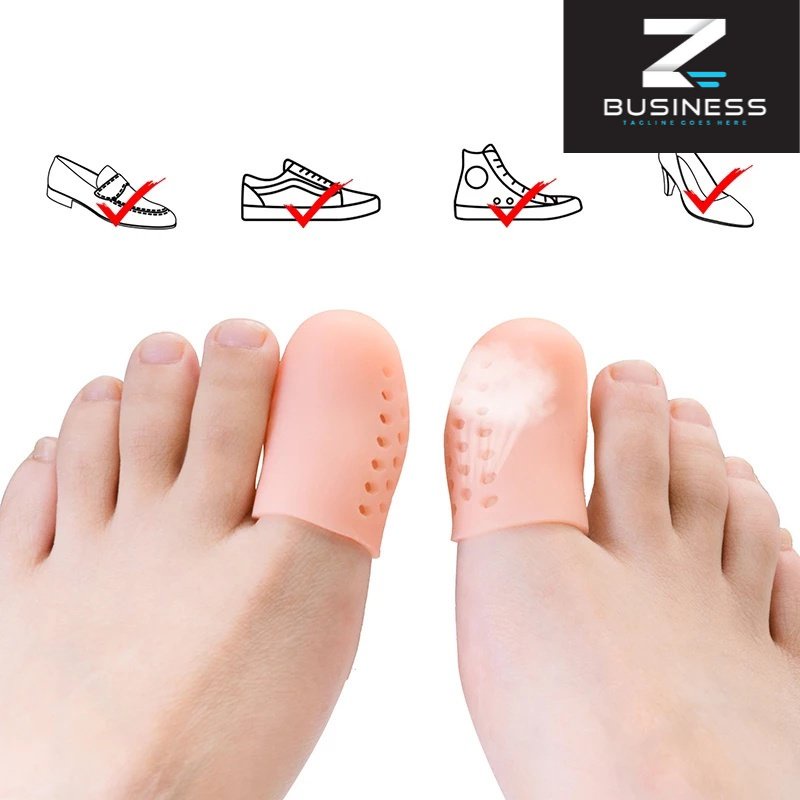 ZS New Material Gel Toe Caps with Holes / Breathable Toe Protector ...