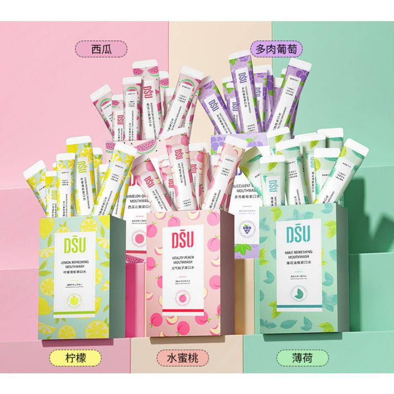 Disposable Mouthwash Box Bar Multi Fruit Flavors Oral Deep Cleaning