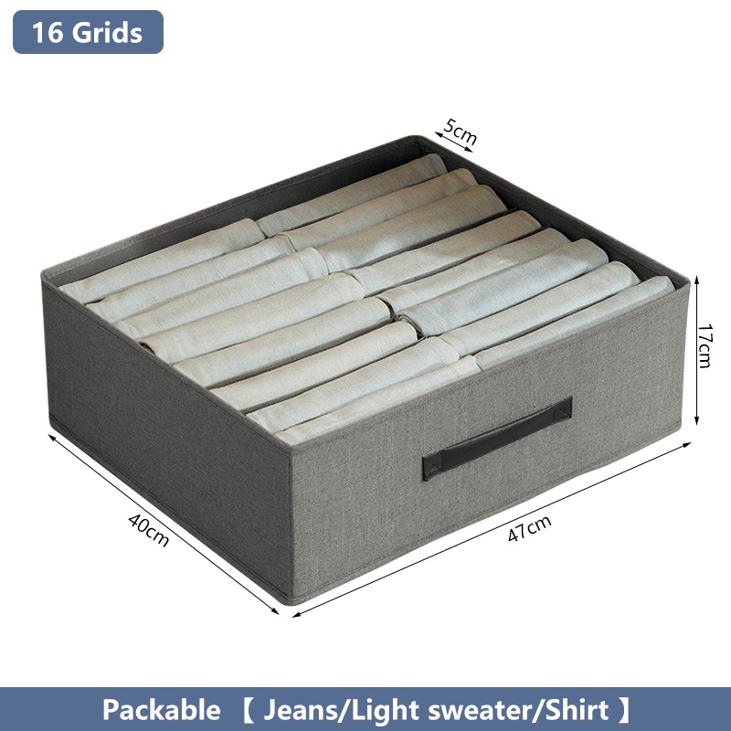 NEW Extra Large Double Row Clothes Pants Storage Box Clothes