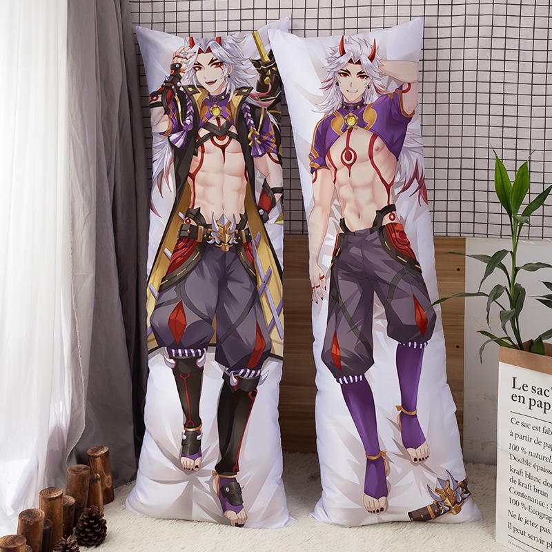 Dakimakura Pillow Case Genshin Impact Arataki Itto Man Boyfriend Anime Cover Shopee Malaysia 1647