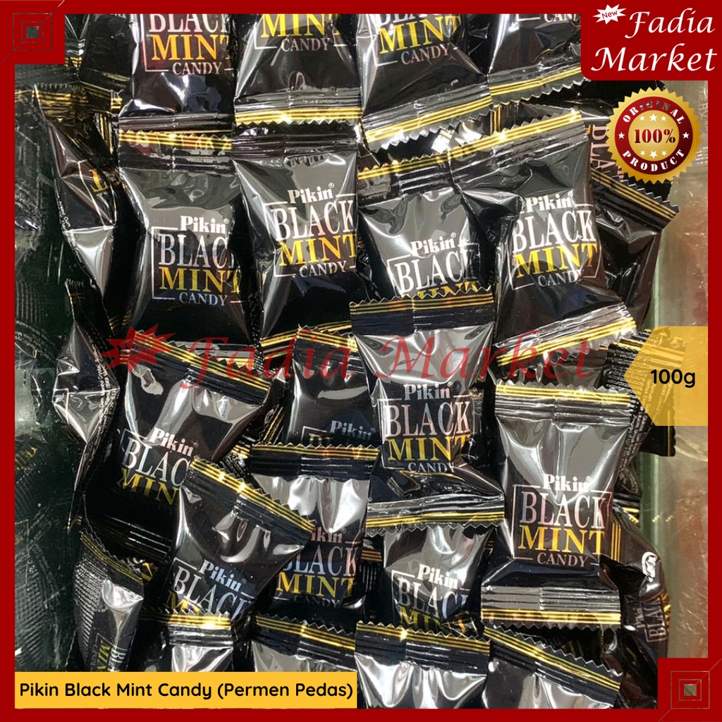 Pikin Black Mint Candy Malaysian Spicy Cough Candy 100g Shopee Malaysia