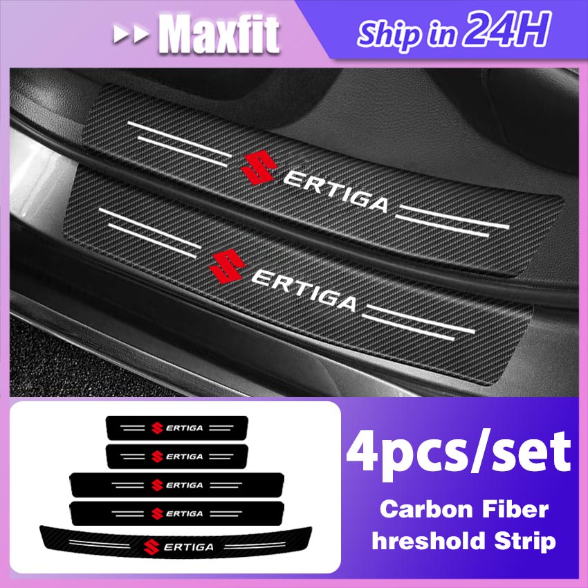 Suzuki ERTIGA Carbon 3D Door Sill Plate Guard Car Door Footrest