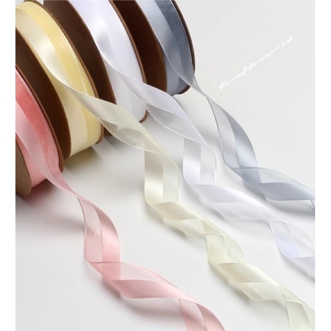 Two Tone Satin Ribbon Model 2.5 cm (Price Per Meter) | Shopee Malaysia