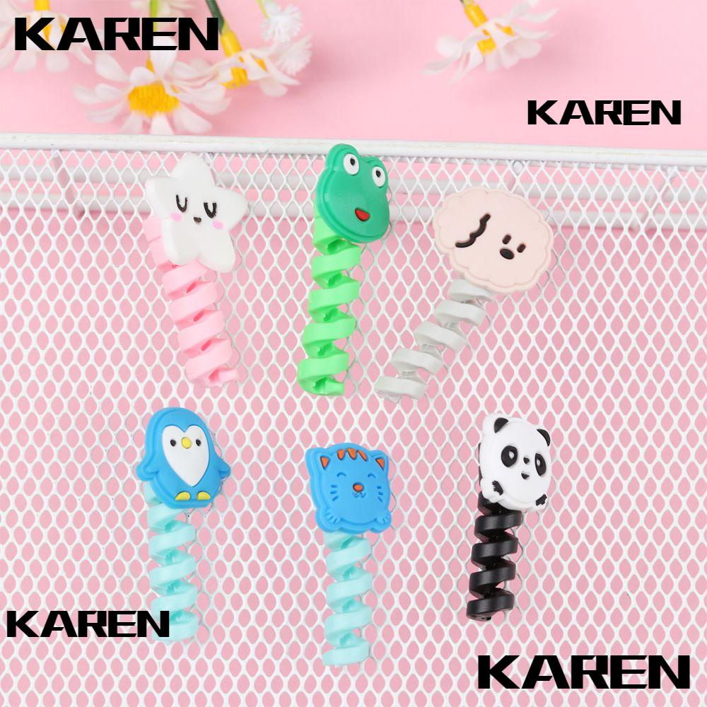 KAREN Soft Data Line Protector USB Tube Cable Charging Cable Cover ...