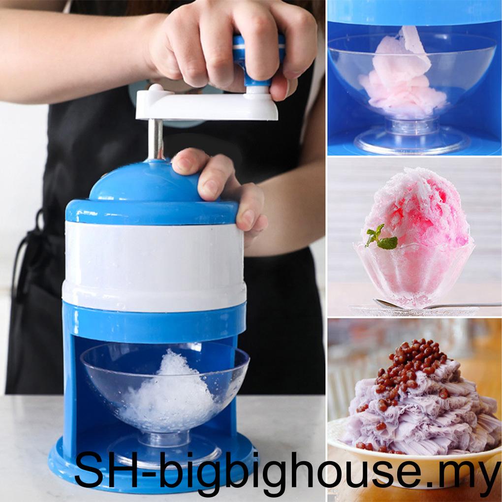 Ice Crusher Hand Crank Manual Beverage Breaker Snow Cone Maker Shaver Grinder Barbecue Shaved