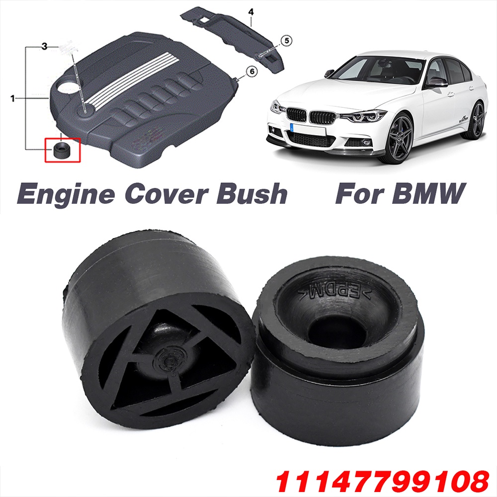 2pcs Engine Cover Rubber Bushing Mount for BMW 1 2 3 4 5 6 7 Series X1