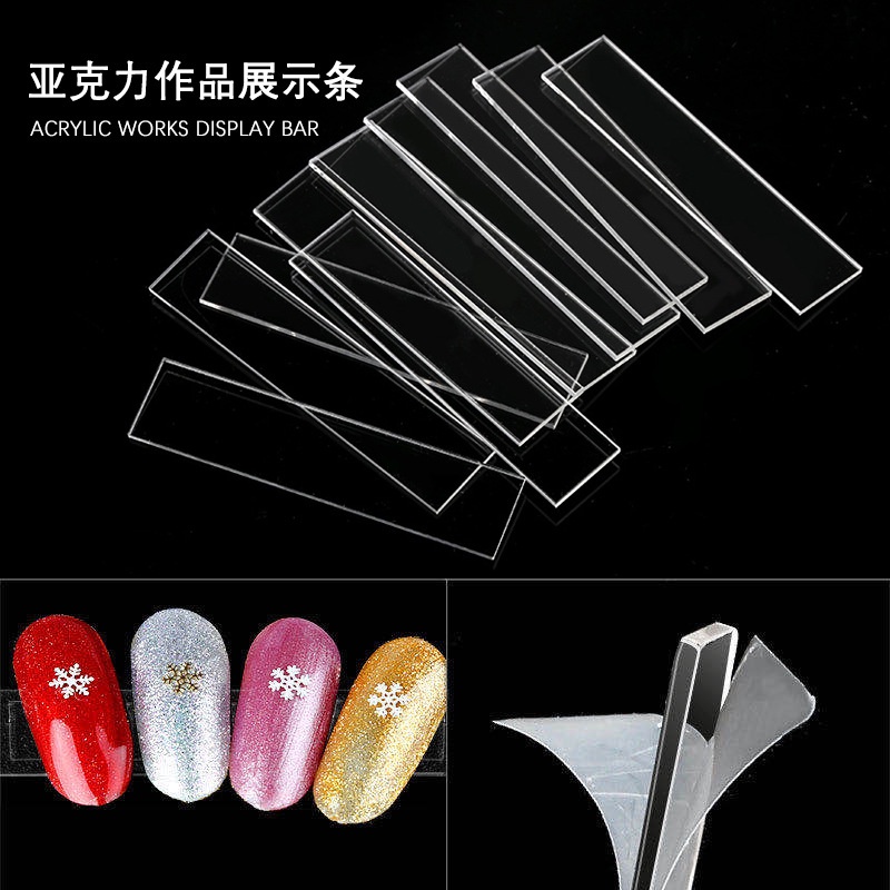 Manicure Display Board Transparent Acrylic Strip Works | Shopee Malaysia