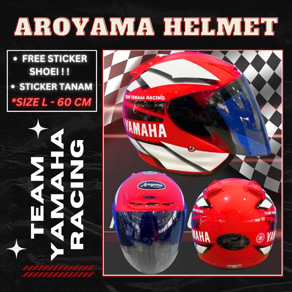Red Yamaha Original Helmet Vintage Motocross Yamaha Dirt Bike