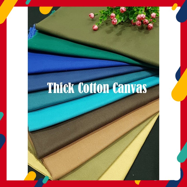 Kain Tebal Cotton Canvas 12Oz Kain Fabric Kain Kanvas Heavy Cotton Plain Cotton Canvas Kain Kraft for DIY Bag Beg Shopee Malaysia