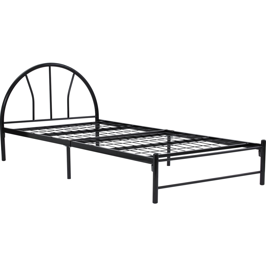 WONDERFUL FURNITURE ADRIAN Katil Bujang Besi Hitam Single Bed Frame ...
