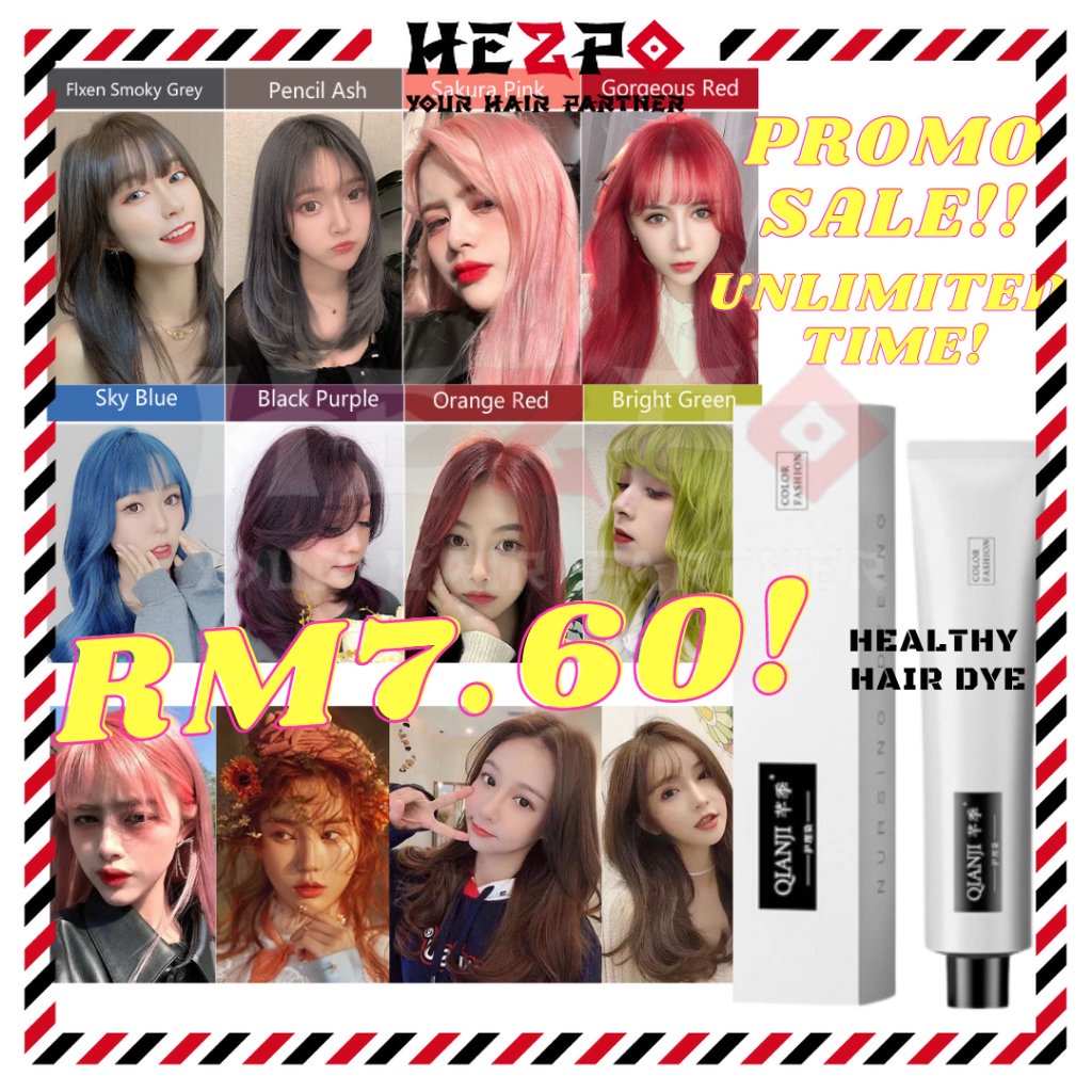 [PAGE 2] 💥READY STOCK🔥QIANJI JAPANESE HAIR FASHION COLOR DYE CREAM