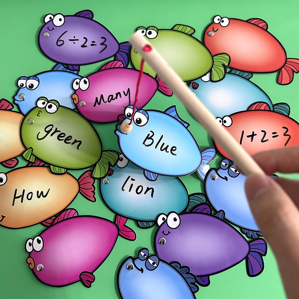 Children's plastics Fishing Toy Fishing Game Double Sides