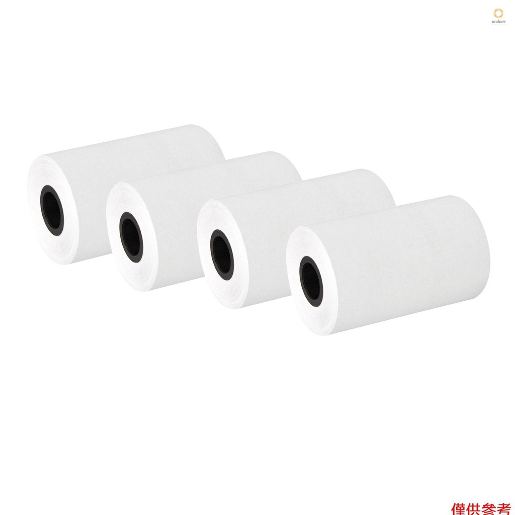 4 Rolls Thermal Receipt Paper 57x40mm/2.24x1.57in White Thermal Paper Roll Bill Ticket Clear