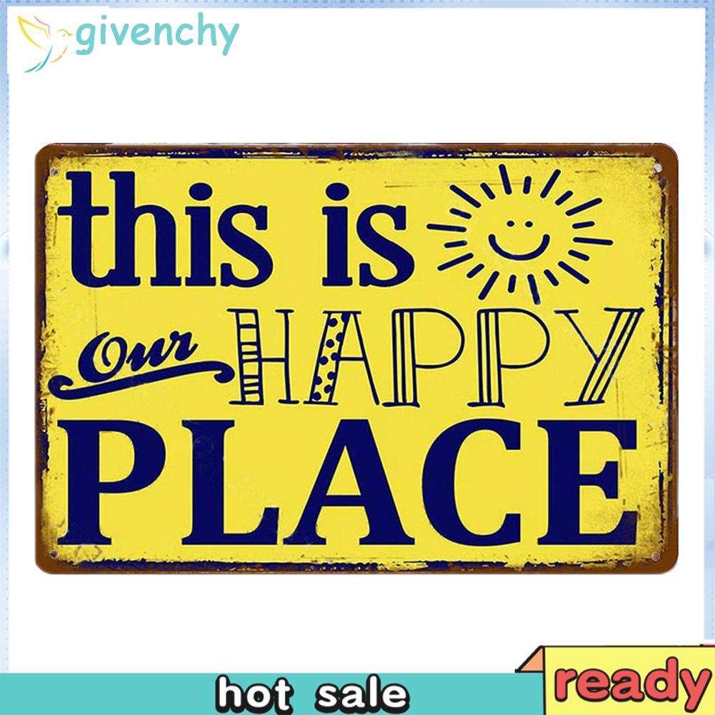 [givenchy1.my] Retro Metal Plate Tin Sign Plaque This Is Our Happy